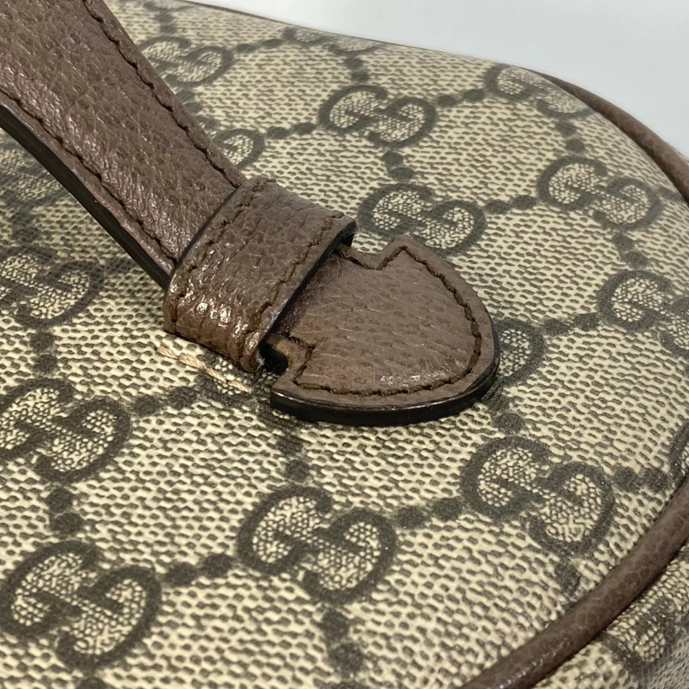 Gucci Ophidia Handbag Case Cosmetic GG Sherry Bag Mirror Vanity Beige Supreme - Picture 11 of 15